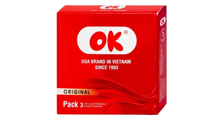 Bao cao su ok hộp 3 cái 