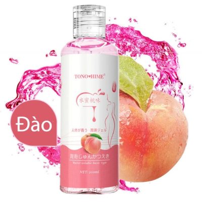 Gel bôi trơn Tono Hime giá rẻ Vị trái cây GEl bôi trơn Tono hime giá rẻ đào
