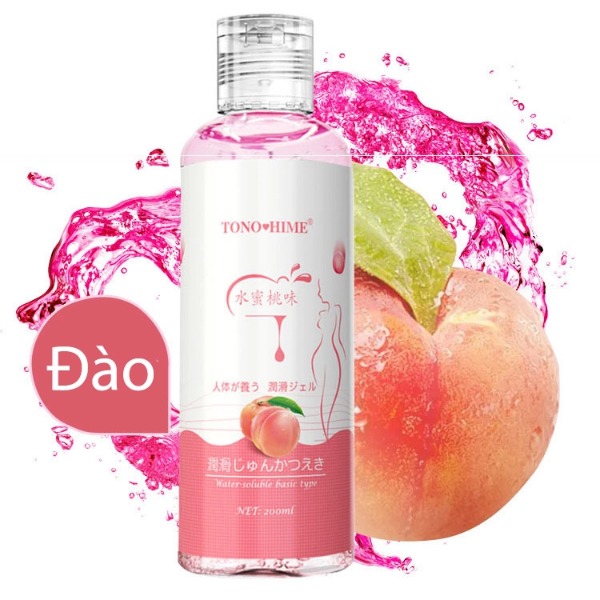 Gel bôi trơn Tono Hime giá rẻ Vị trái cây GEl bôi trơn Tono hime đào