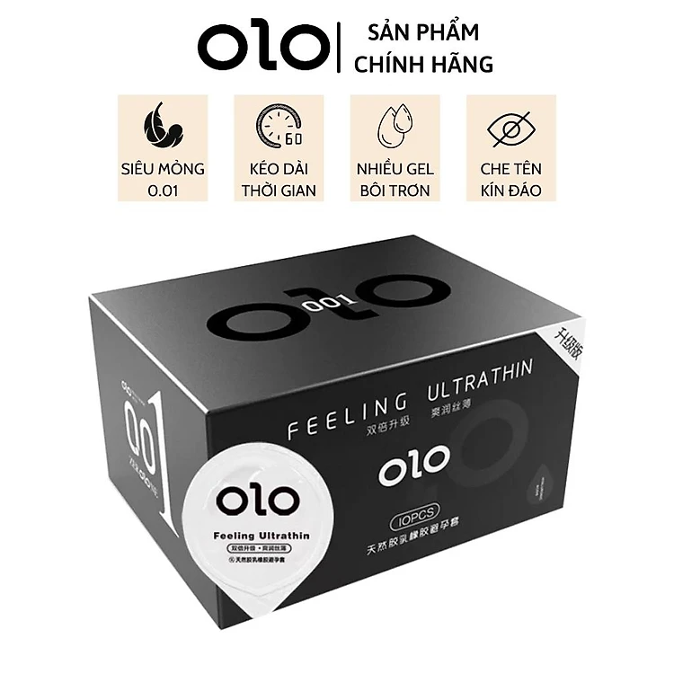 Bao cao su Olo 0,01 siêu mỏng