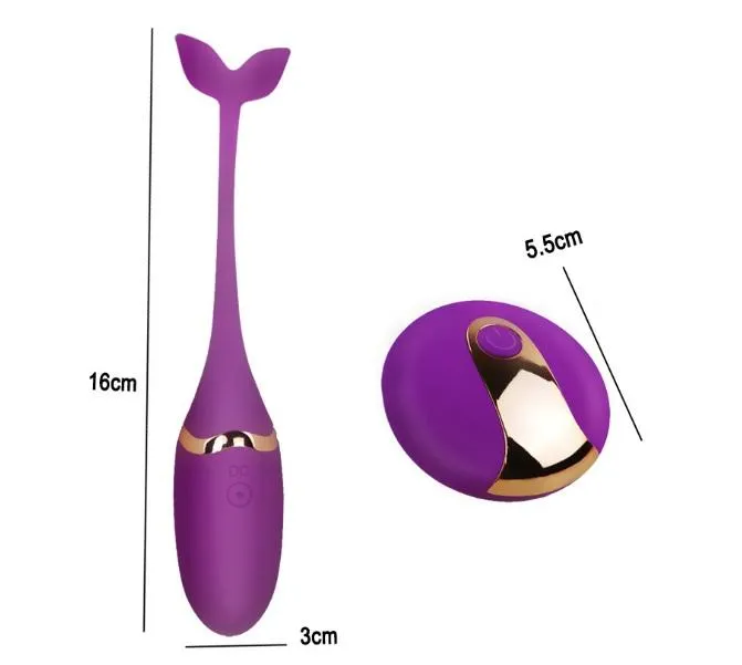 Trứng rung tình yêu cá heo Dolphin 10 chế độ rung Kích thước trứng rung tình yêu cá heo