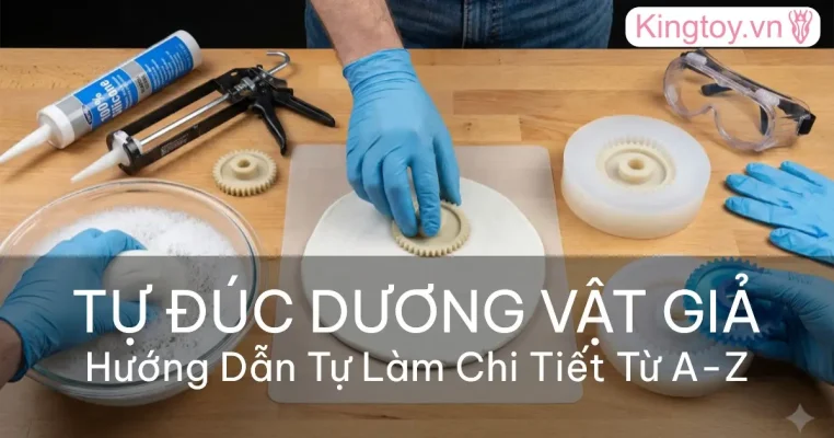 Hướng dẫn tự đúc dương vật giả tại nhà bằng silicone an toàn